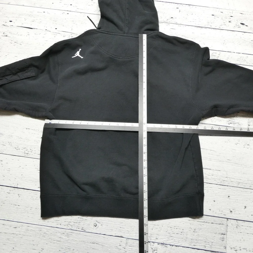 Jordan 23 Engineered Hoodie Mens Large Black Pullover Fleece Sweatshirt Pocket